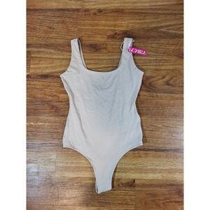 NWT Pumiey Beige Size XS Bodysuit